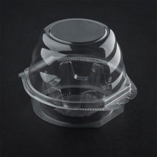Cupcake Container - Clear - 1 ct - Holds 1 cupcake