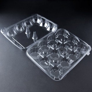 Cupcake Container Clear - holds 12 cupcakes