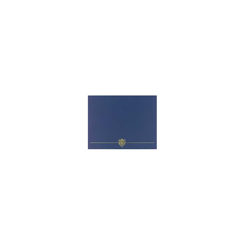 Certificate - Cover - Navy - 5 ct
