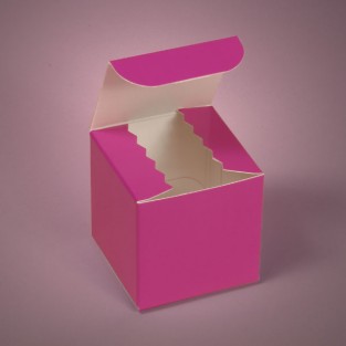 Box 2x2x2 Hot Pink 1 piece