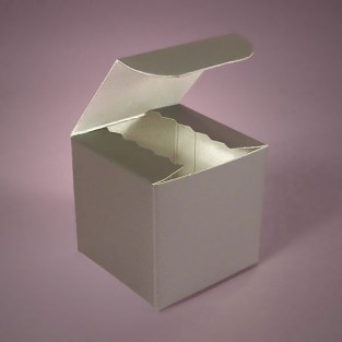 Box 2x2x2 Silver 1 piece