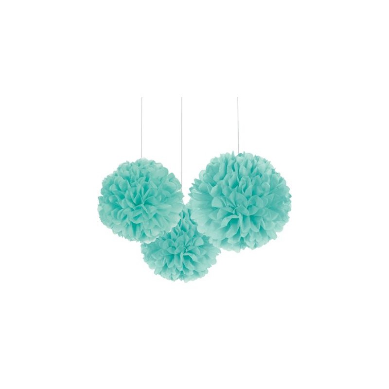 Fluffy - 3pk - Robins Egg Blue - 16"
