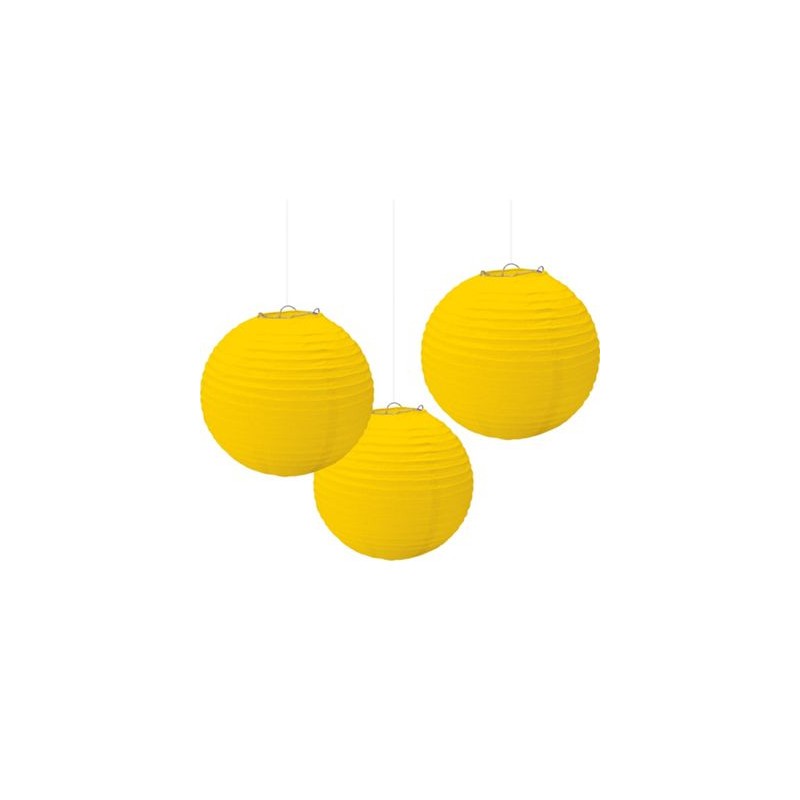 Lantern-Yellow-3 pack - 9.5"
