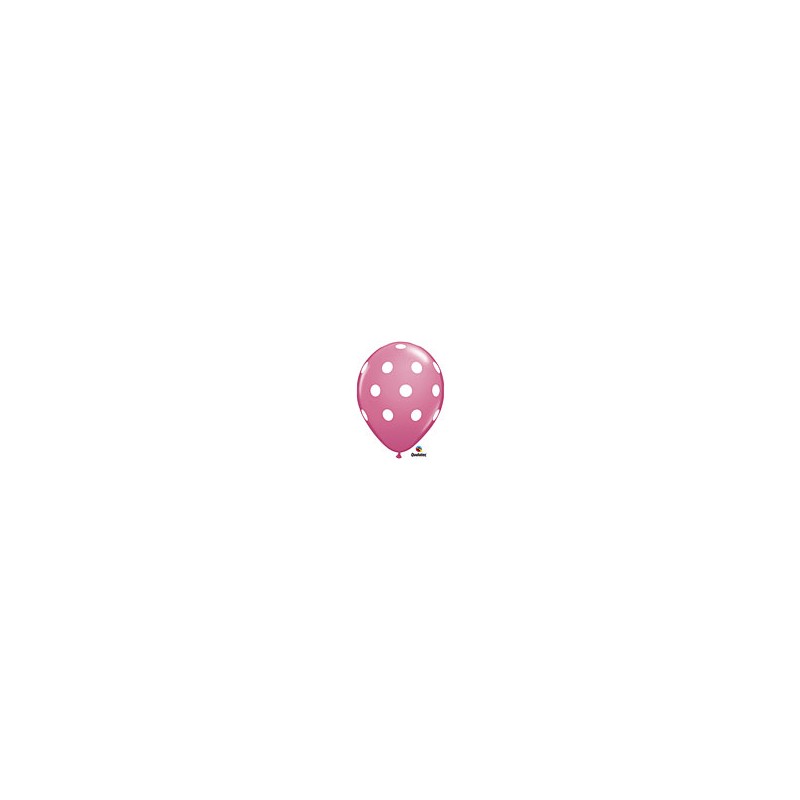 Balloon polka dot Rose 6pk