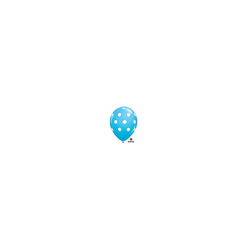 Balloon polkadot robin egg 6pk