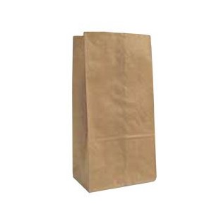Bag - Grocery - 8lb -Brown - 6 1/8x4x12 3/8