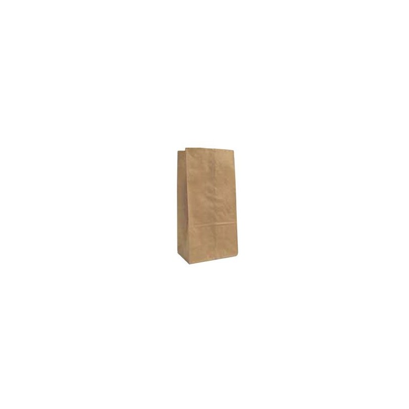 Bag - Grocery - 8lb -Brown - 6 1/8x4x12 3/8