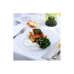 Plate 10" Flairware Clear 18pk