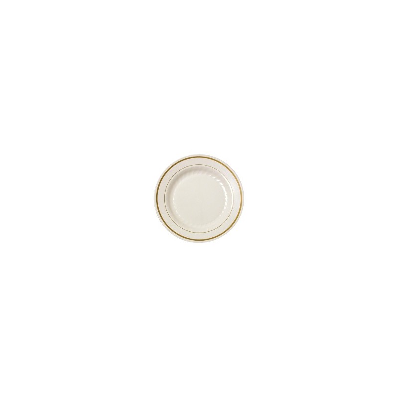 Plate 10" Gold Splendor 12pk
