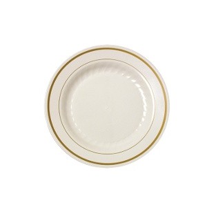 Plate 6" Gold Splendor 15pk