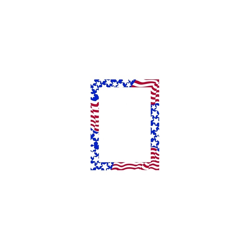 Letterhead - Stars and Stripes - 8.5x11 - 100pk