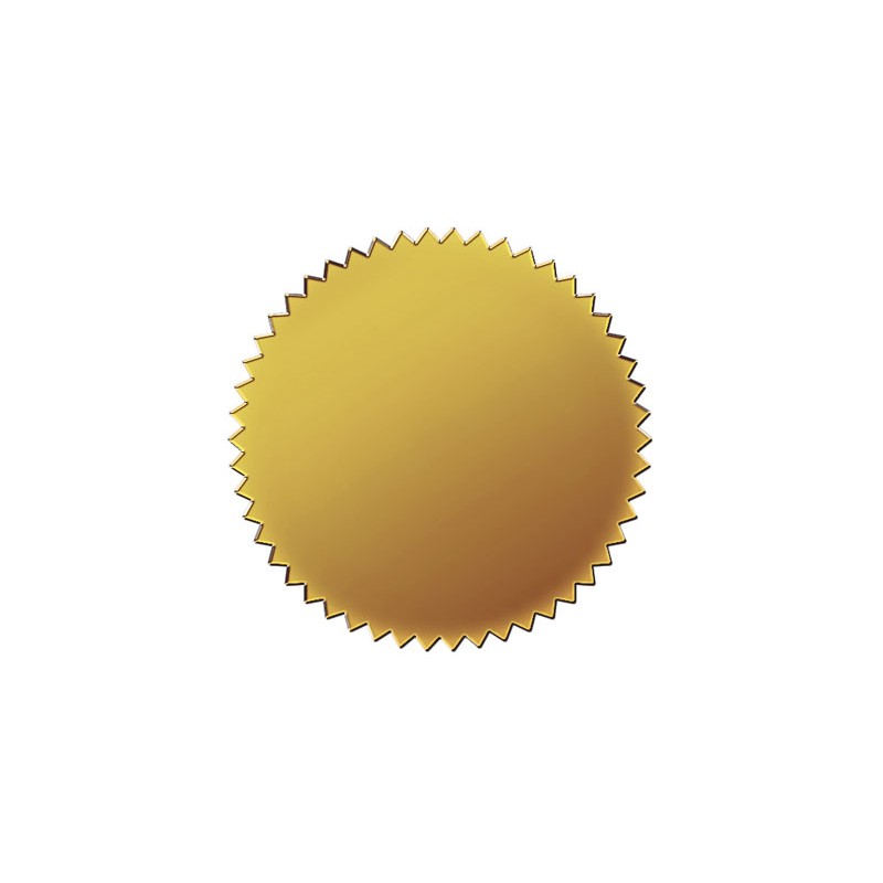 Certificate - Gold Seal - 50 pk