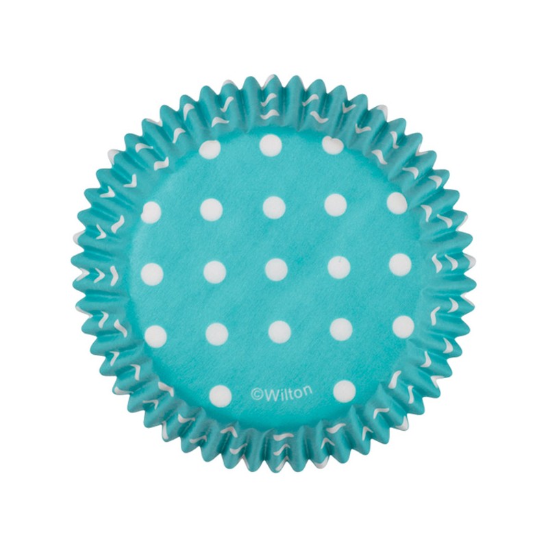 Baking Cups-Standard-Dots-Blue - 75 ct