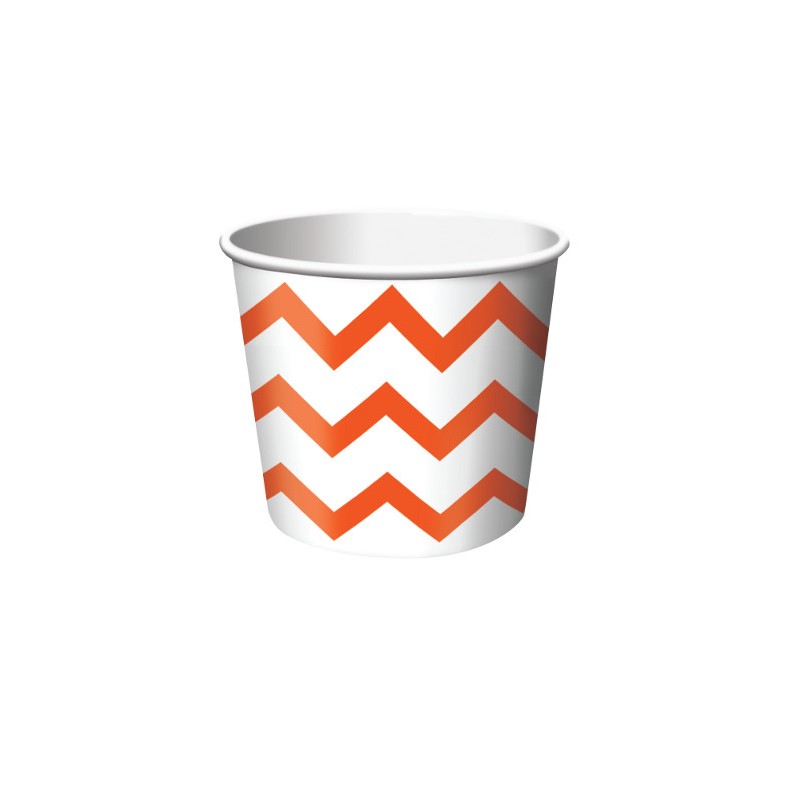 Treat Cup Chevron Orange