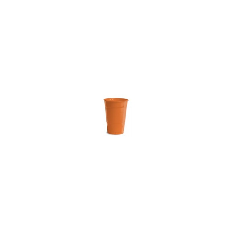 Cup- Plastic- Sunkissed Orange- 16 oz- 20 count