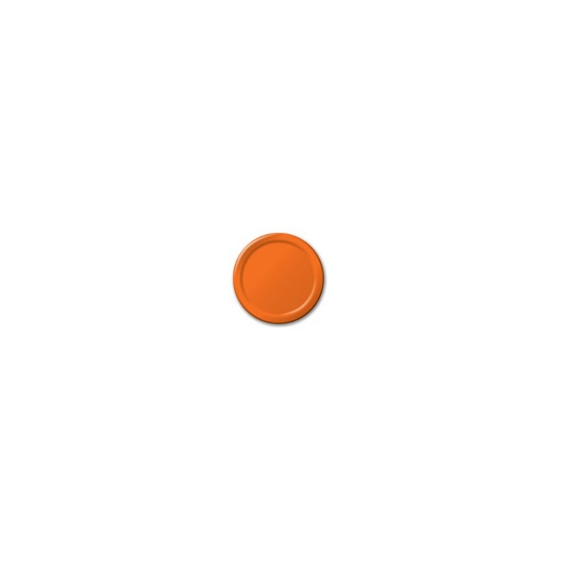 Plate- Plastic- Sunkissed Orange- 10.25 inch- 20 count