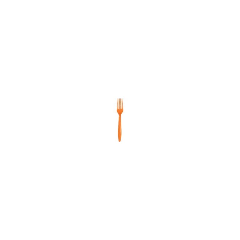 Fork - Sunkissed Orange - 24 Count