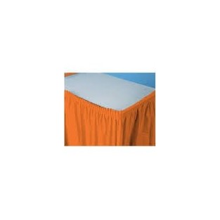 Tableskirt - Sunkissed Orange - 14 ft x 29 inch - Plastic