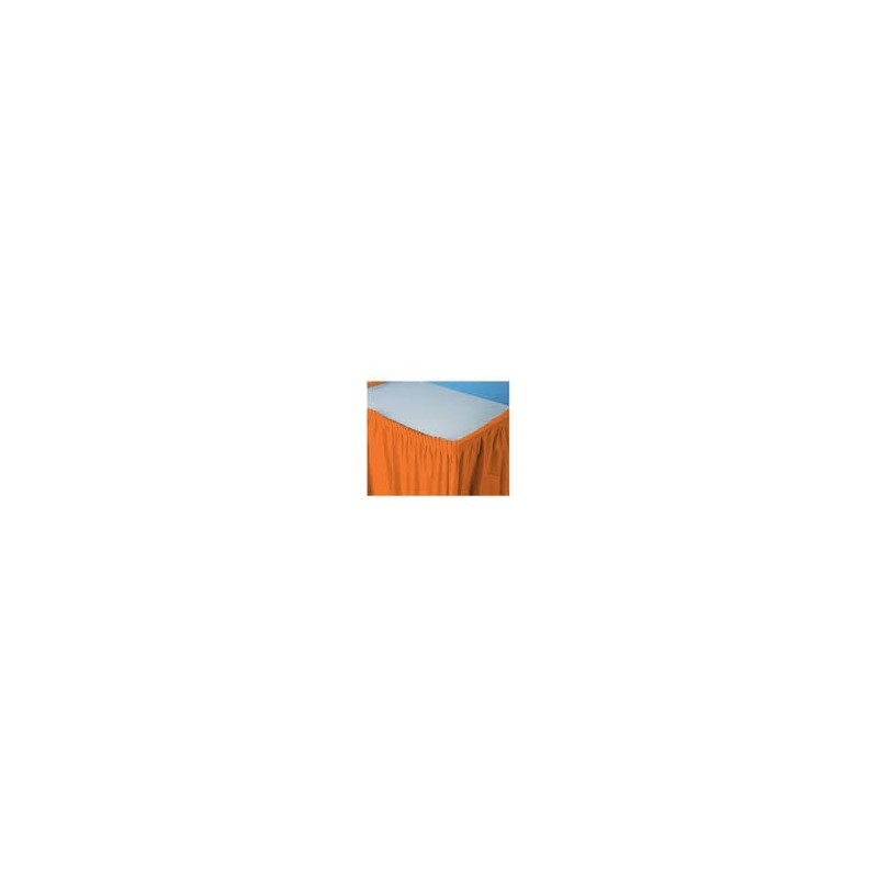 Tableskirt - Sunkissed Orange - 14 ft x 29 inch - Plastic