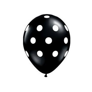 Balloon - Polka Dot - Black - 6 Pk
