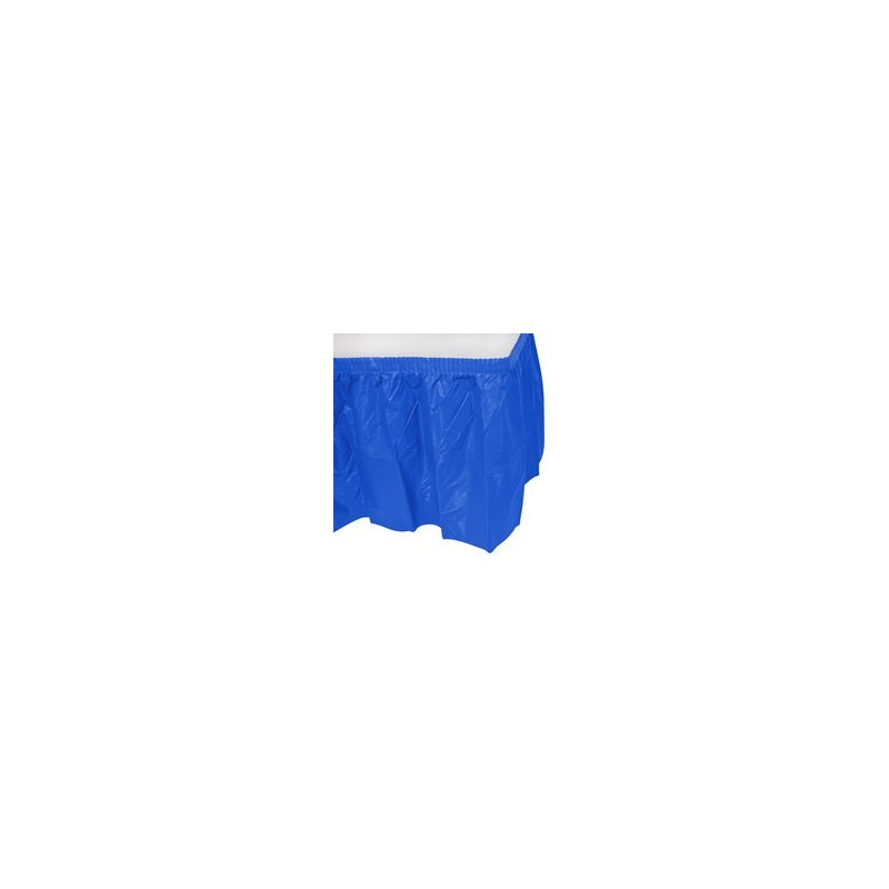 Tableskirt - Cobalt - 14 feet x 29 inch - Plastic